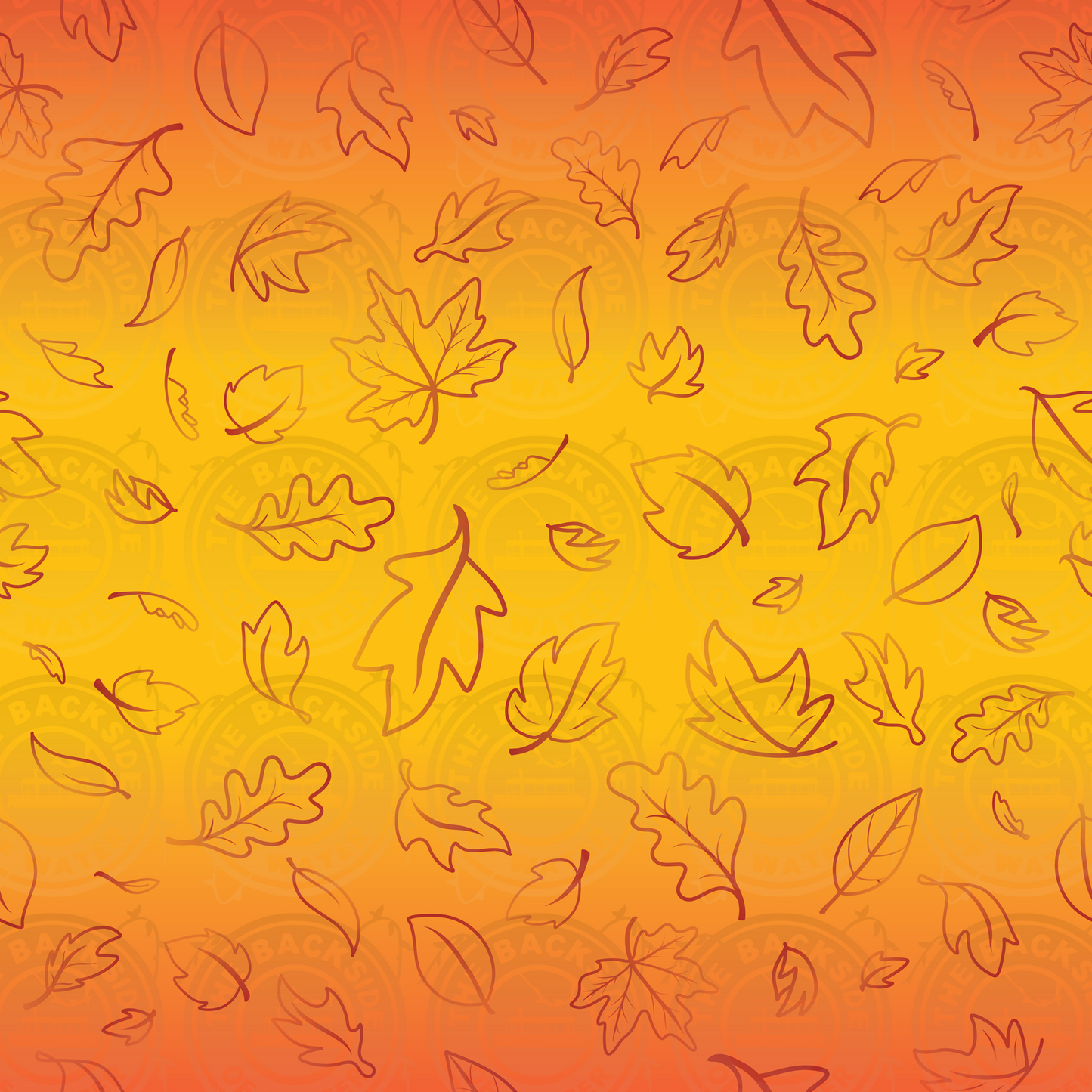 Fall Chipmunk - Leaf Outlines
