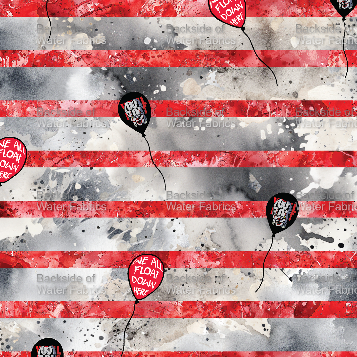 Horror Halloween - Pennywise Balloon Stripes