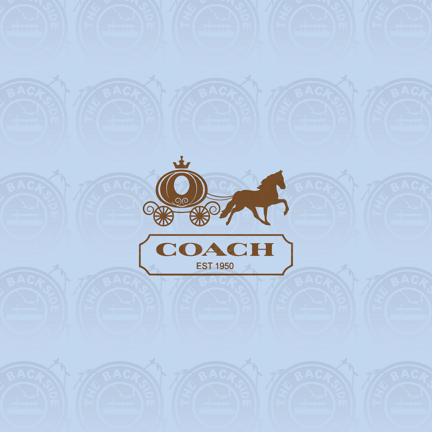 Royal Coach - Blue Brown Carriage Panel