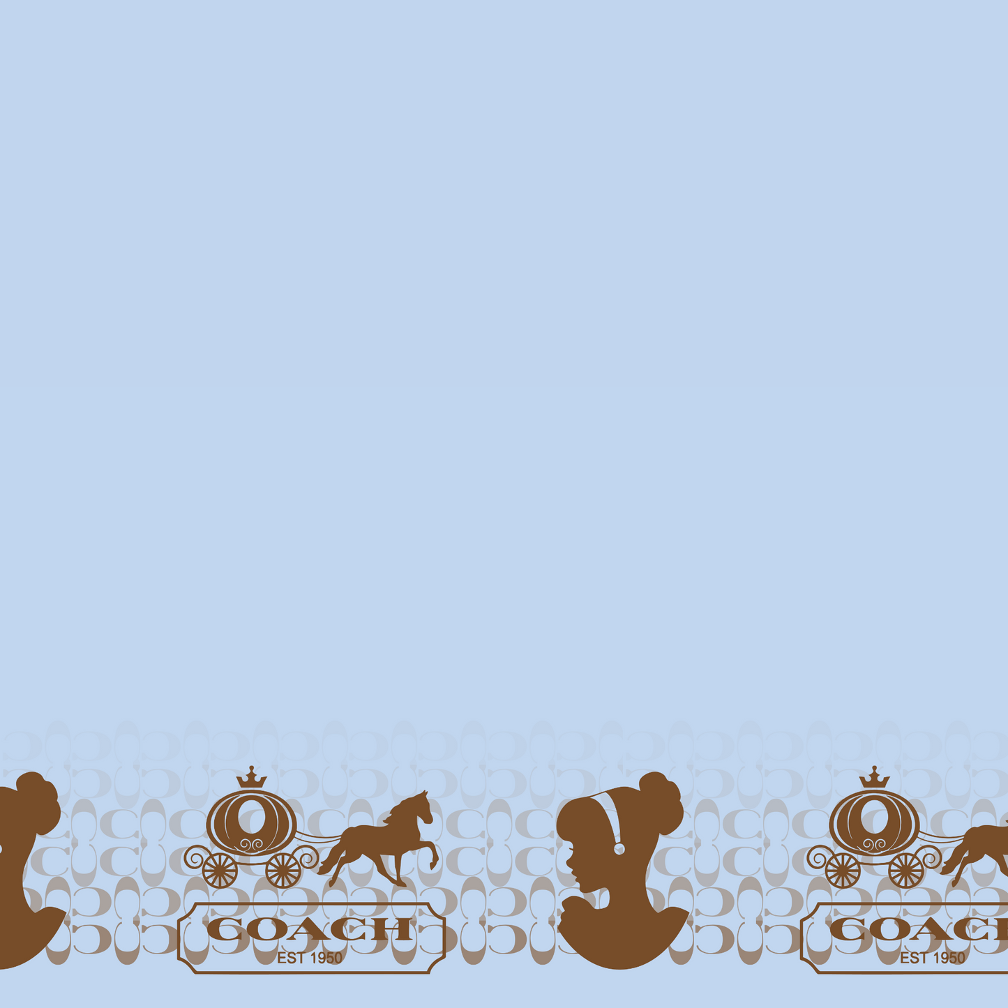 Royal Coach - Blue Brown Border