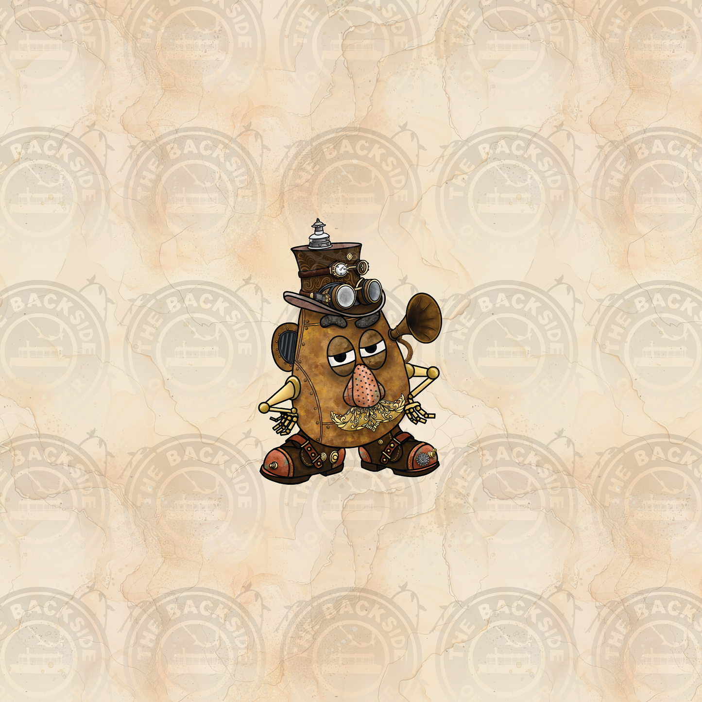 Steampunk - Bronze Potato Head Panel