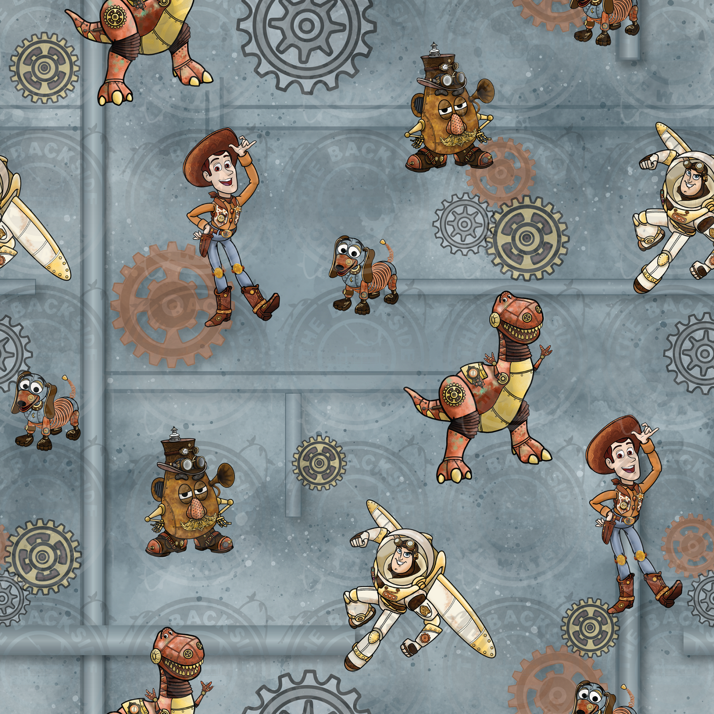 Steampunk - Tin Characters Coord