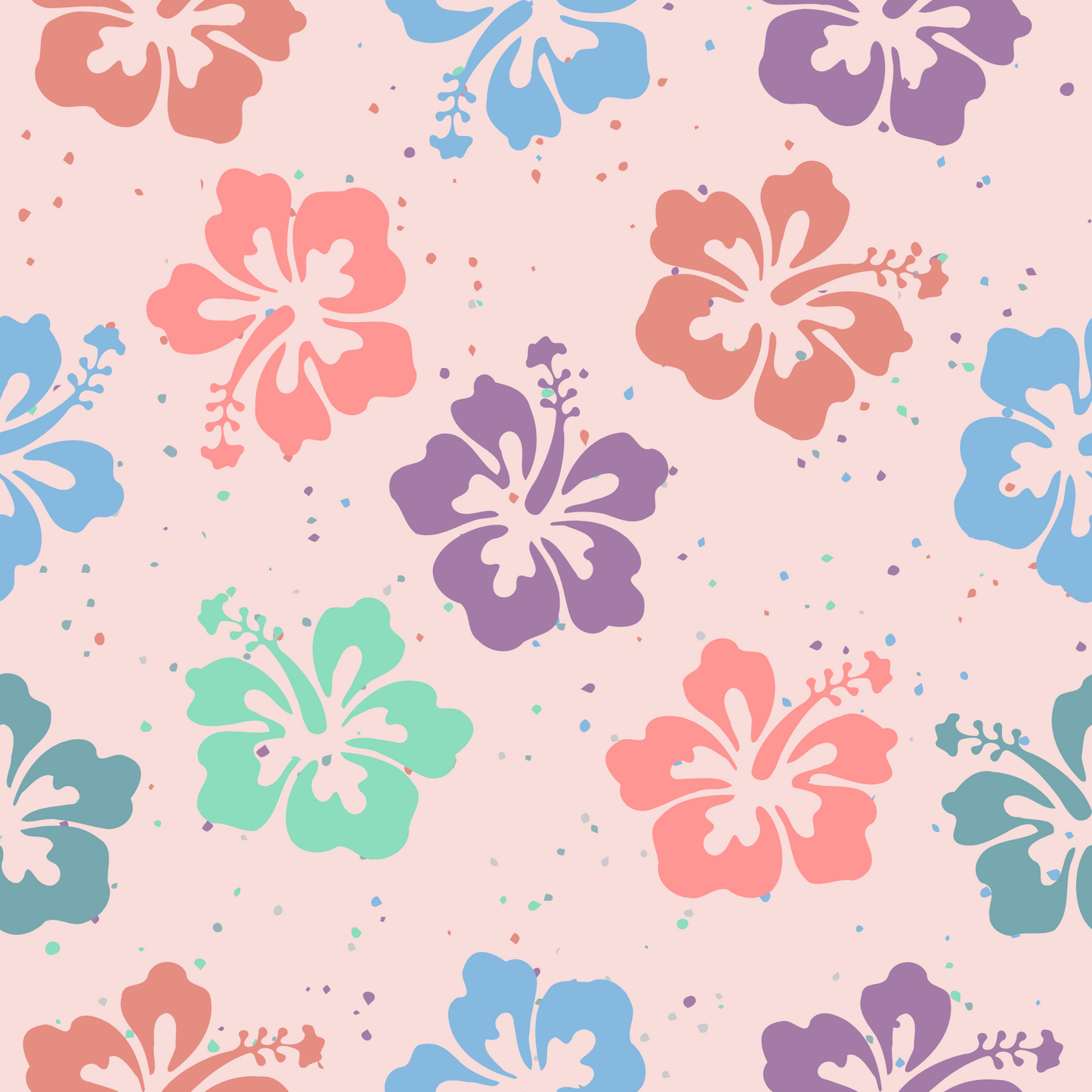 Moana - Pink Flower Scattered
