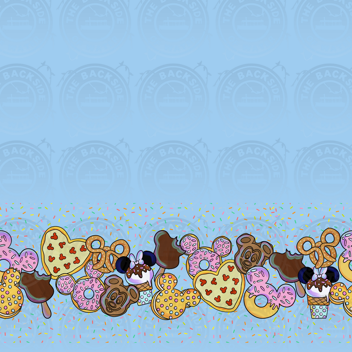 Bluey at Disney - Treats Border