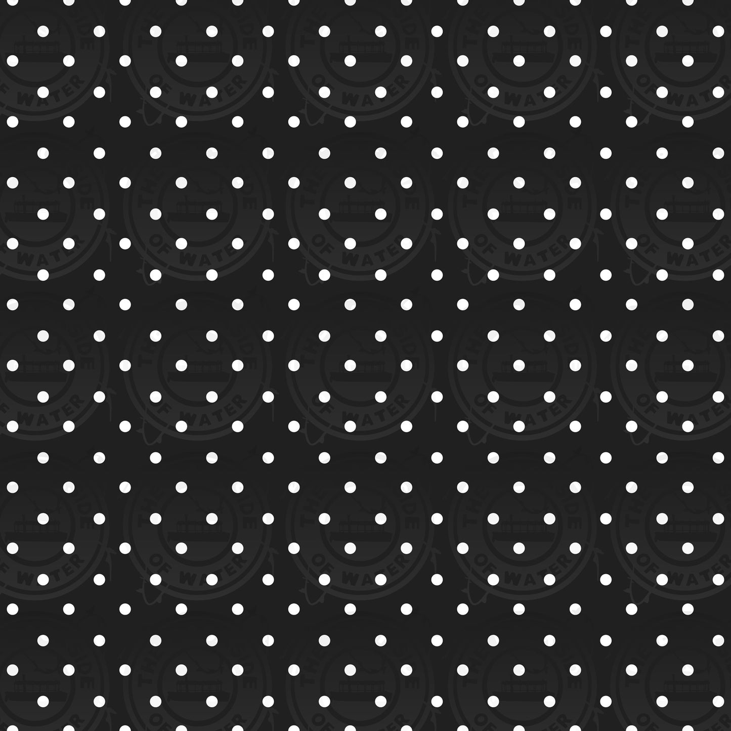 Character Signature - Black with White Dots