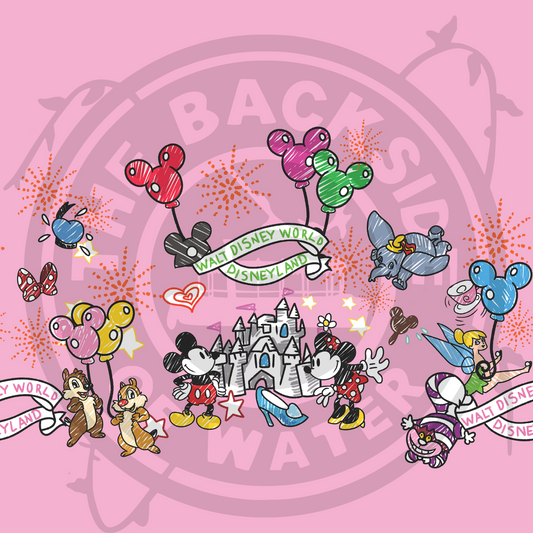DB Sketchy - Main Border Lt Pink