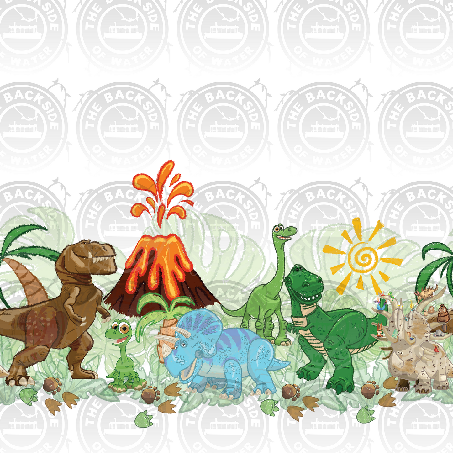 Disney Dooney Dinos - White Border