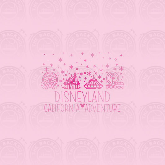 Disney Park Icons - DL Icons Pink on Pink Panel
