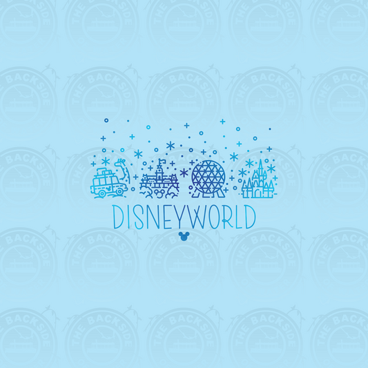 Disney Park Icons - DW Icons Blue on Blue Panel