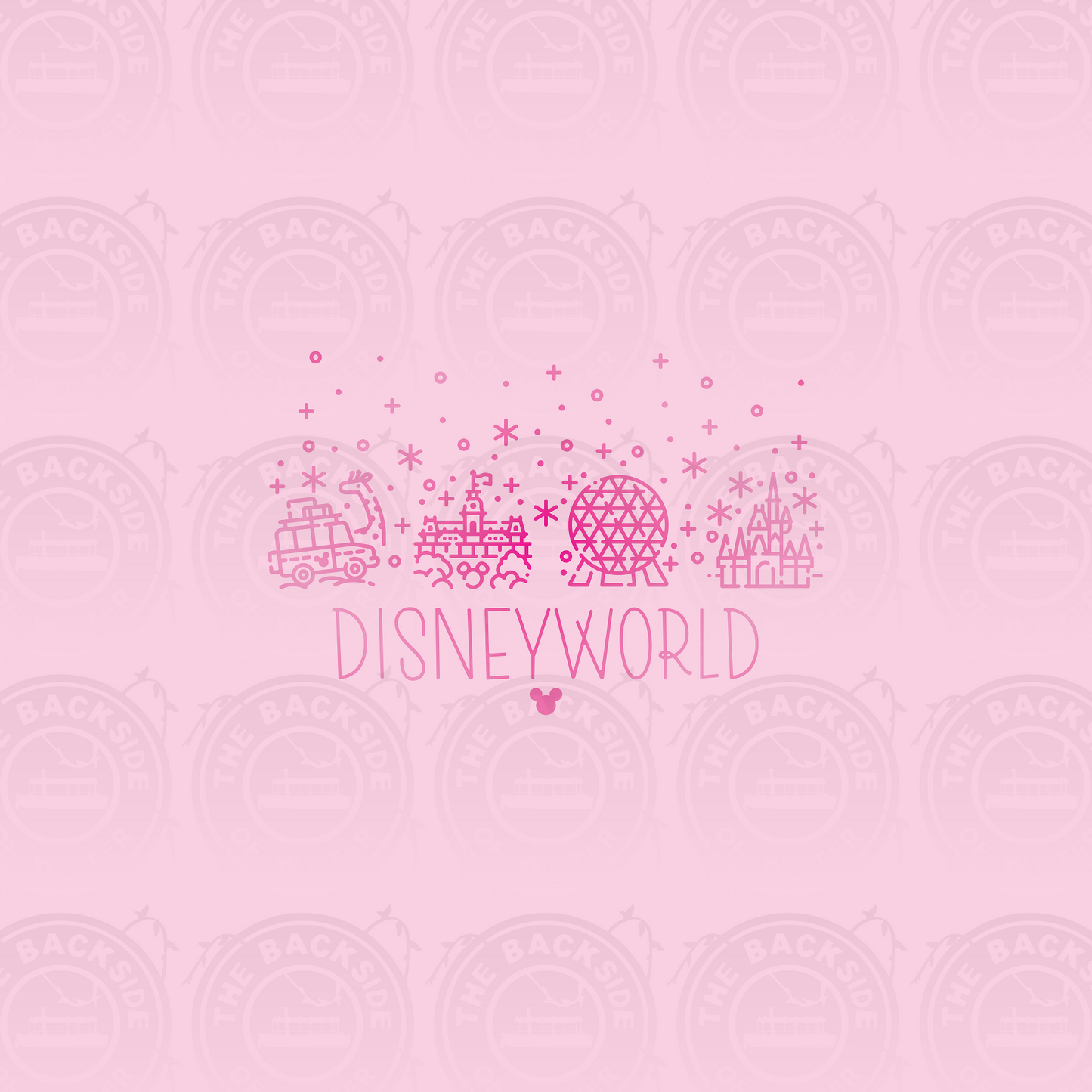 Disney Park Icons - DW Icons Pink on Pink Panel