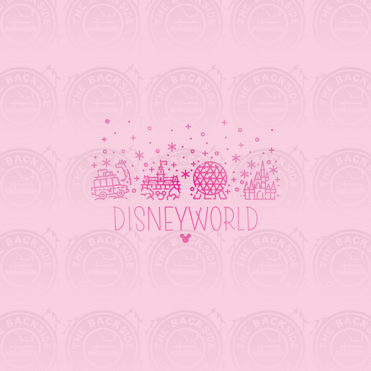 Disney Park Icons - DW Icons Pink on Pink Panel