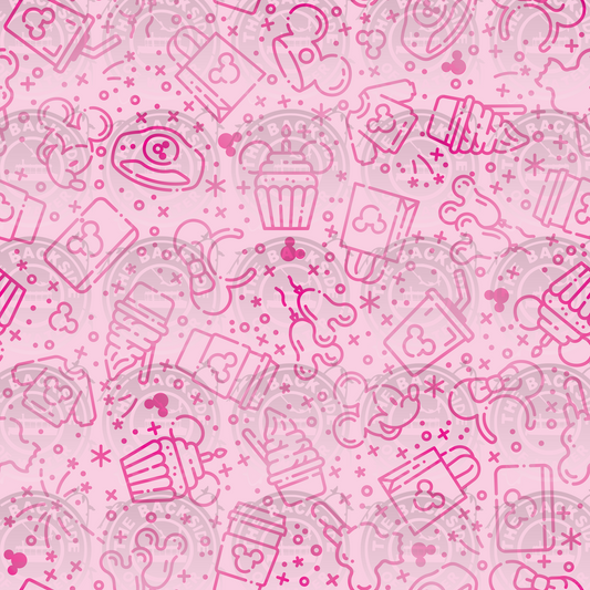Disney Park Treat Icons - Treat Me Pink on Pink