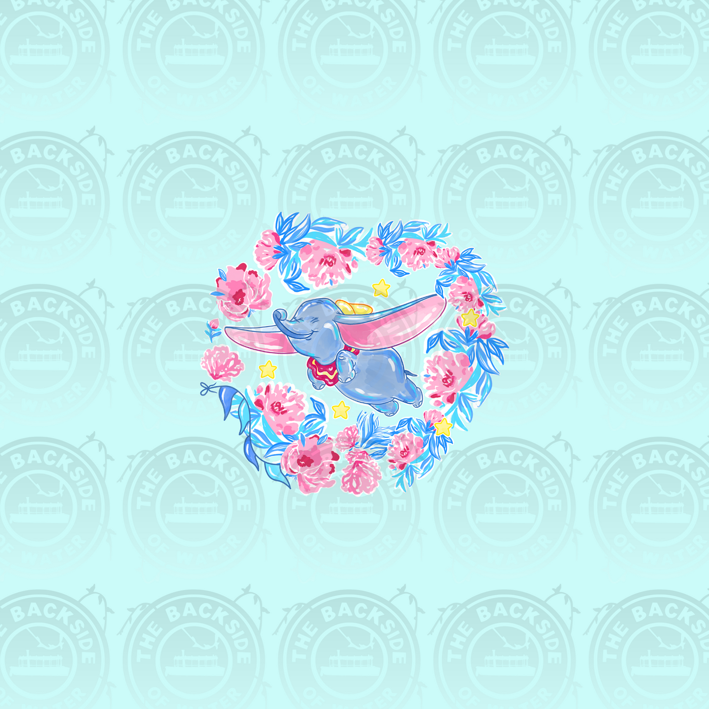 Dumbo - Blue In a Circle Panel