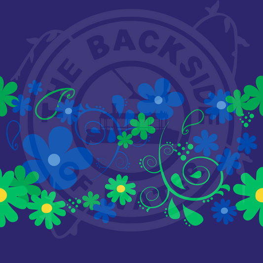 Fairy Paisley - Blue Border