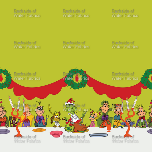 Grinch Christmas 1966 - Dinner Border
