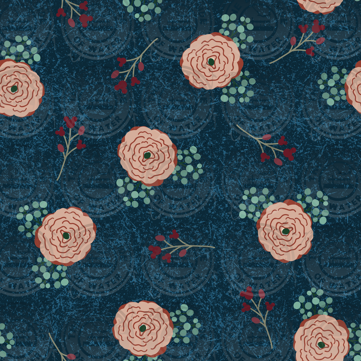 Hidden Mickey Fall - Calico Flowers