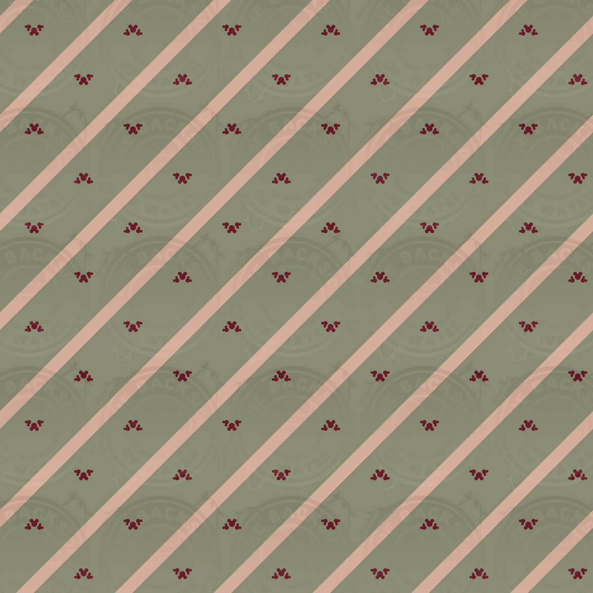 Hidden Mickey Fall - Ditsy Mouse Stripes