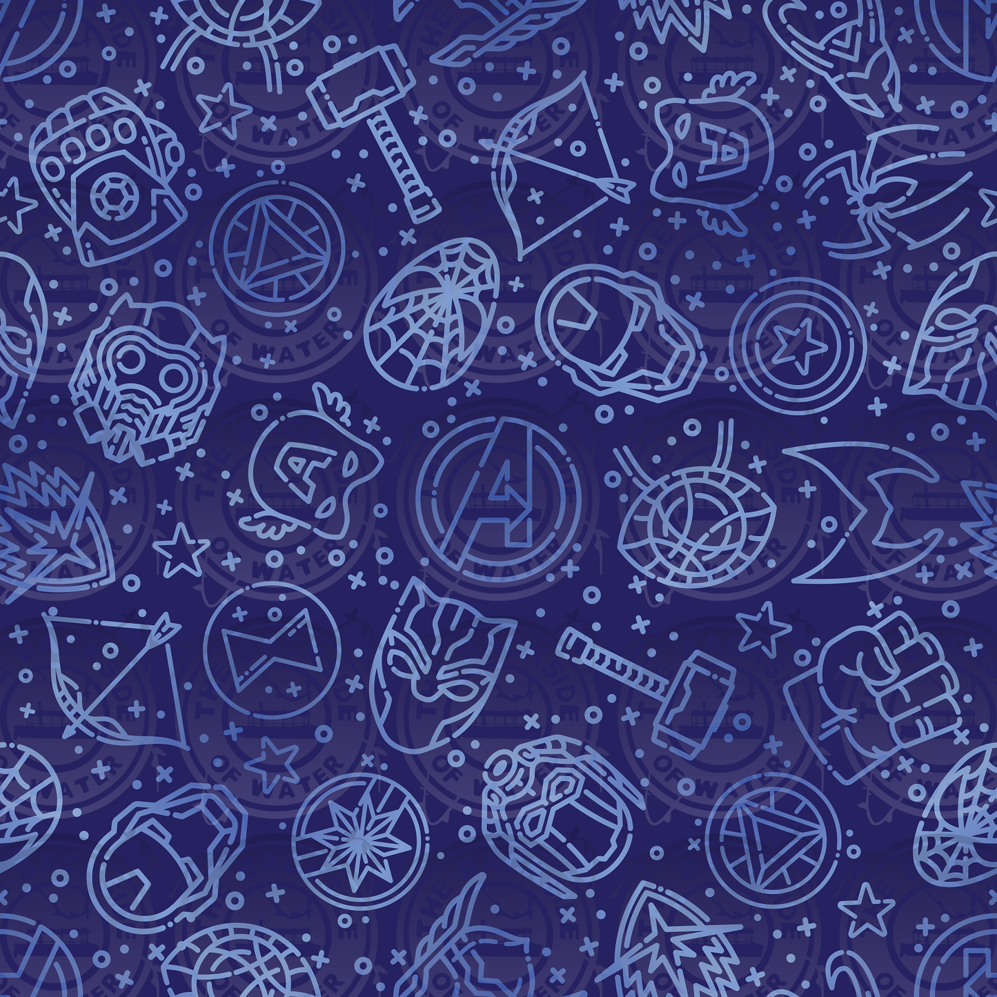 Iconic Marvel - Blue on Blue