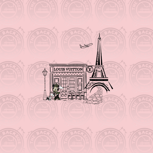 LV Paris - Pink Mrs Mouse Panel