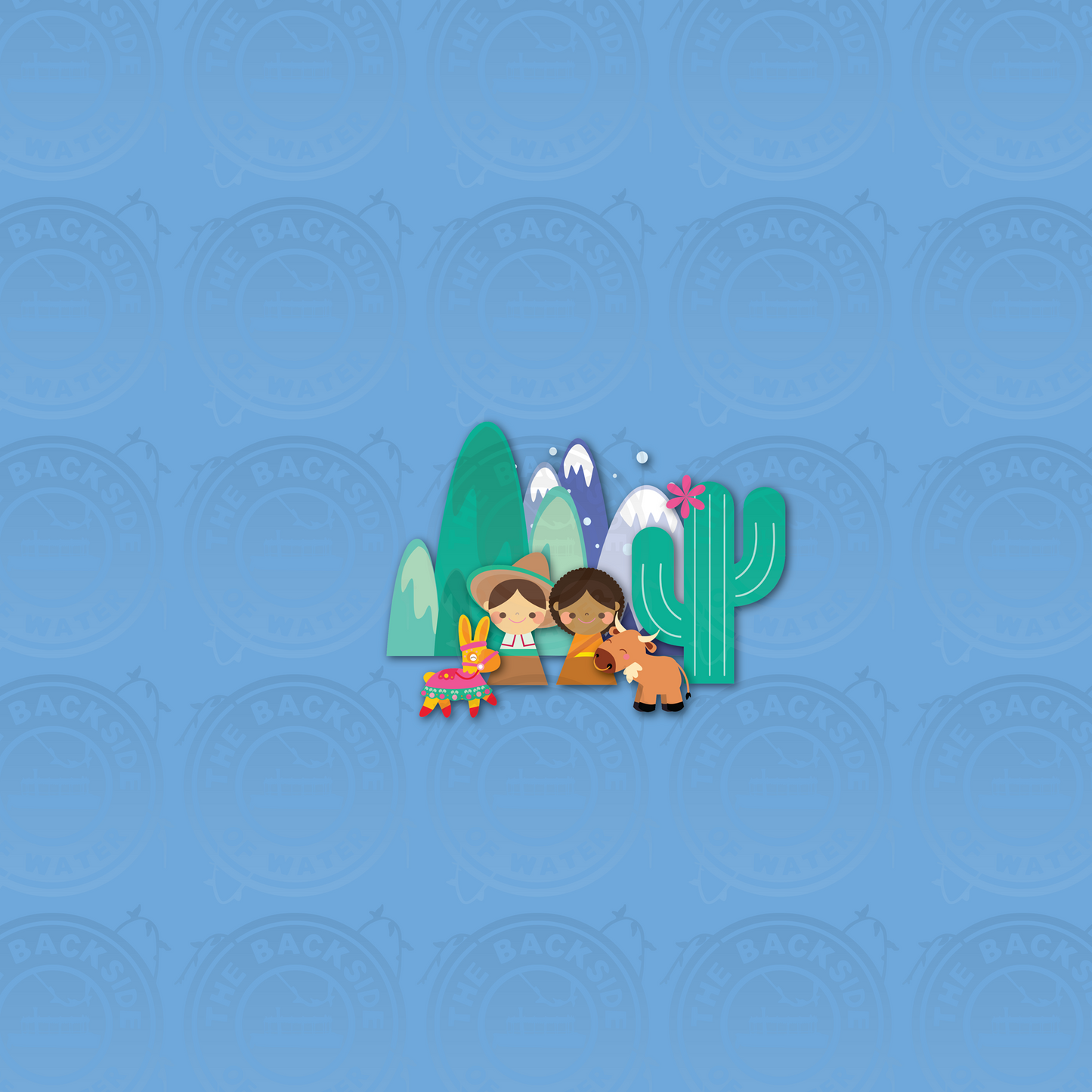 MB Small World - Blue Kids Panel
