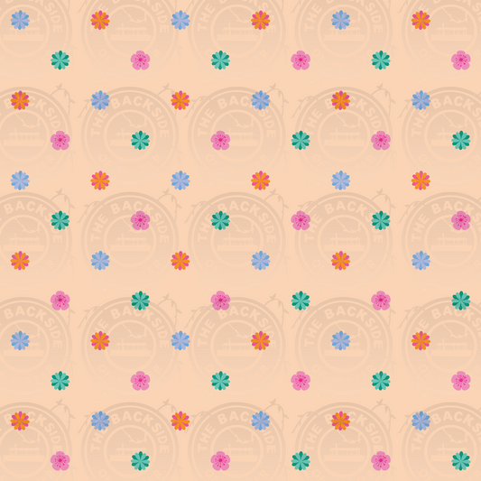 MB Small World - Flowers on Tan