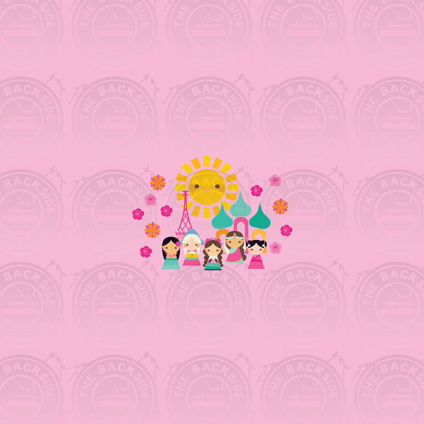MB Small World - Pink Kids Panel