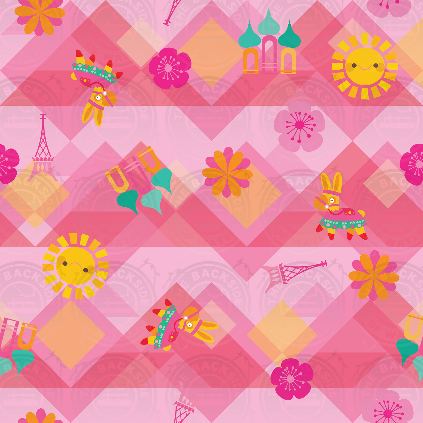 MB Small World - Pink Tossed