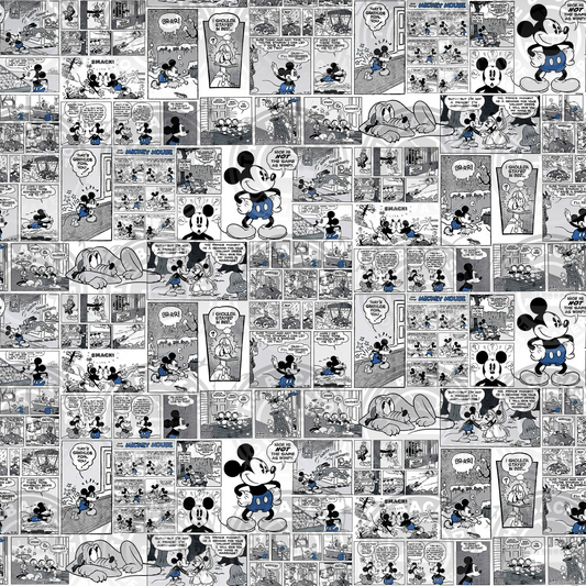Newspaper Mickey - Main Blue