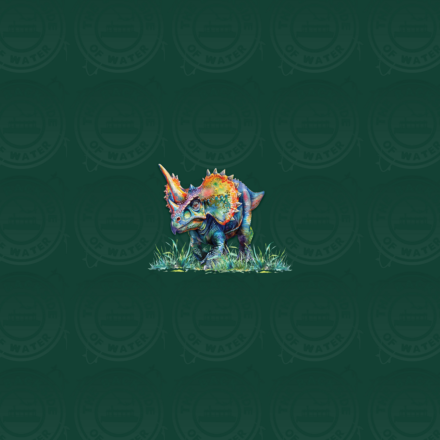 NonDisney Dino - Green Triceratops Panel