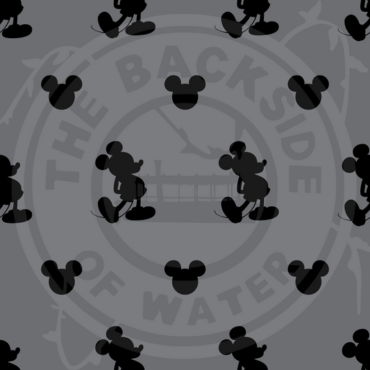 Paris - MrMouse Silhouette on Grey