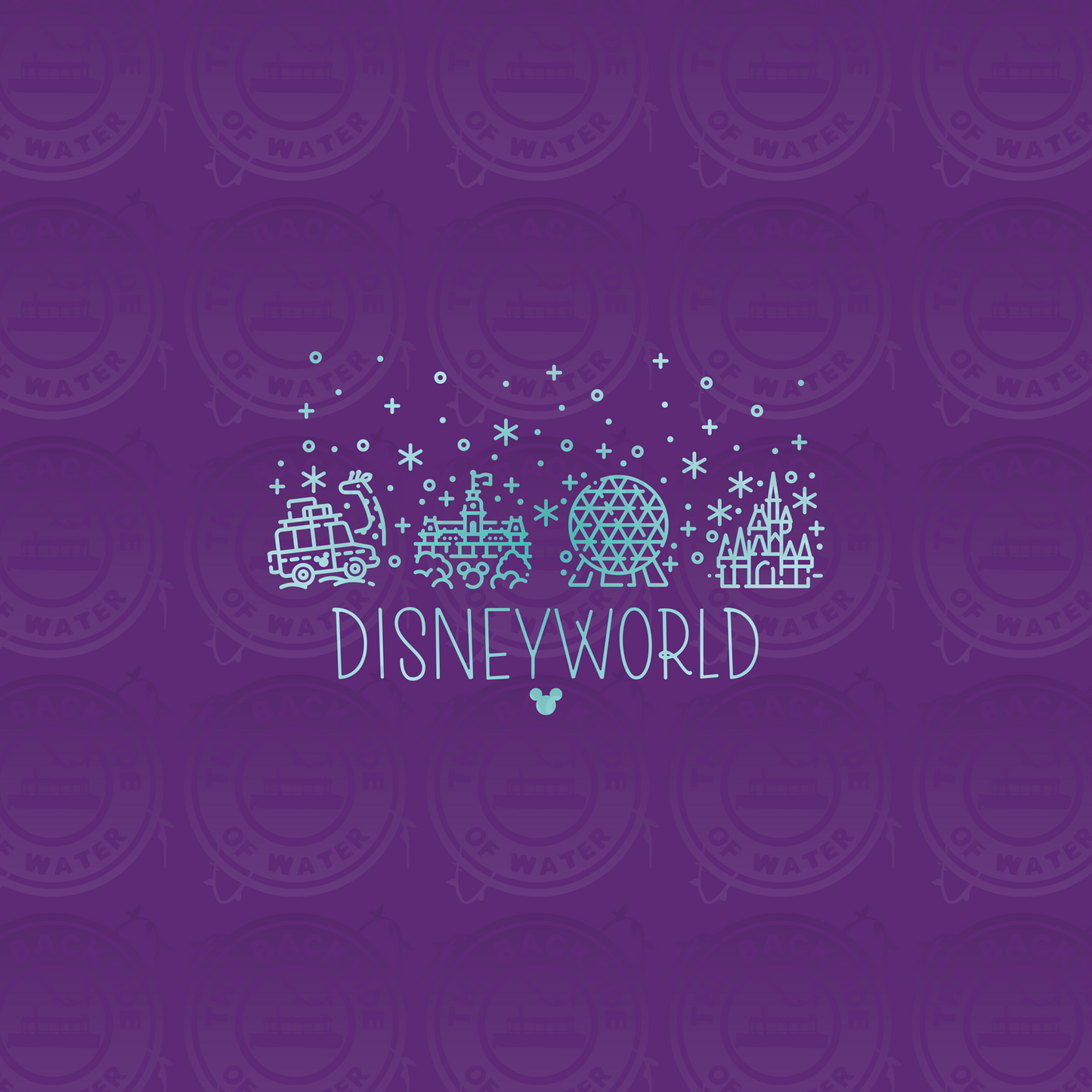 Park Icons - DW Purple on Teal Panel