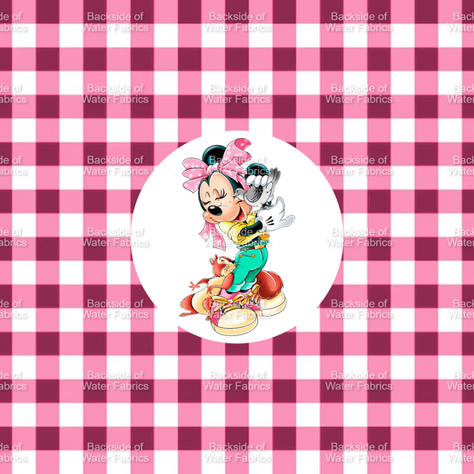 Pets - Miss Mouse Gingham Panel