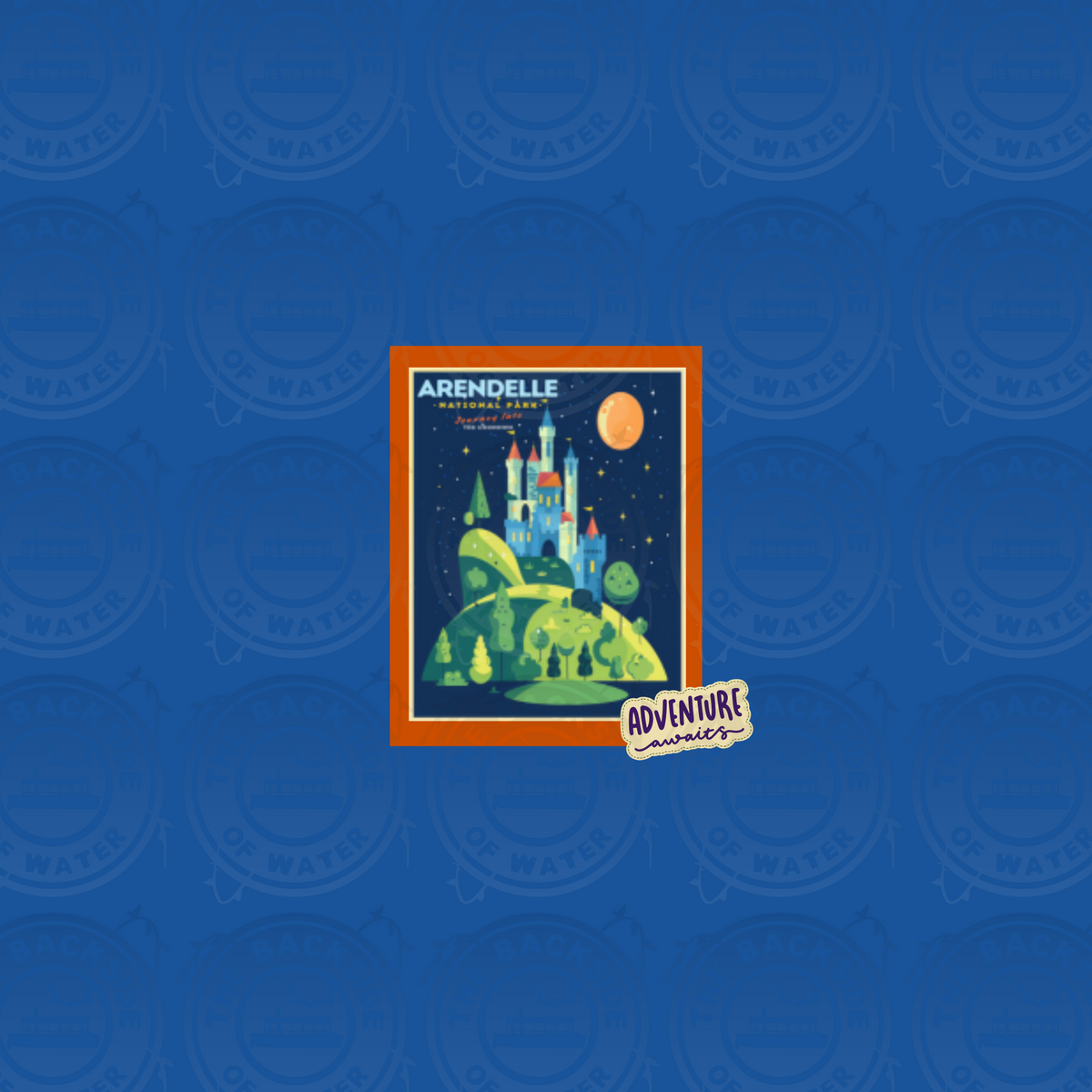 Retro Disney Travel Poster - Arendelle Panel