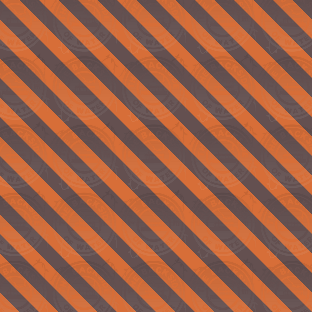 Retro Disney Travel Poster - Orange Brown Stripes