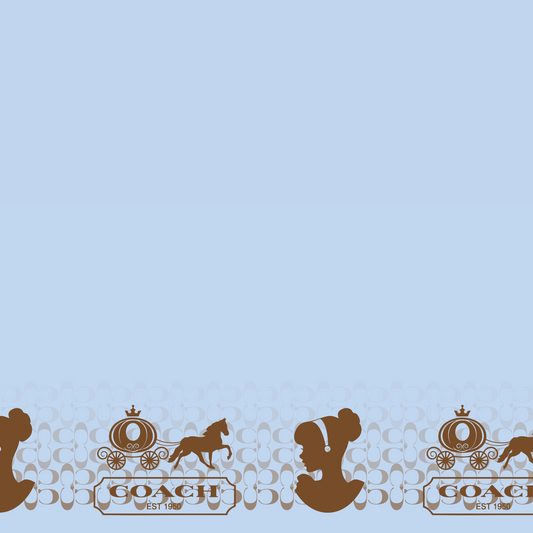 Royal Coach - Blue Brown Border
