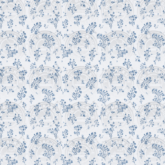 Steamboat Mickey - Blue Flowers