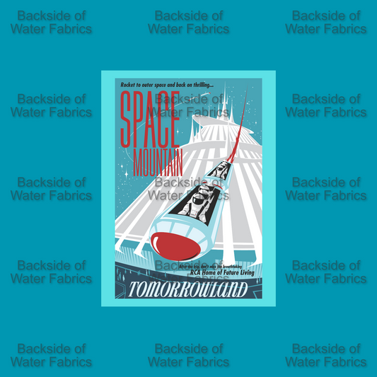 Vintage Poster - Space Mountain Panel